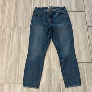 LOFT Dark Blue Ankle Jeans